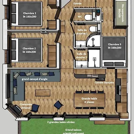 Val Thorens, Plein Centre, 8 Pers, 3 Chb, Vue Ouf! Apartment *