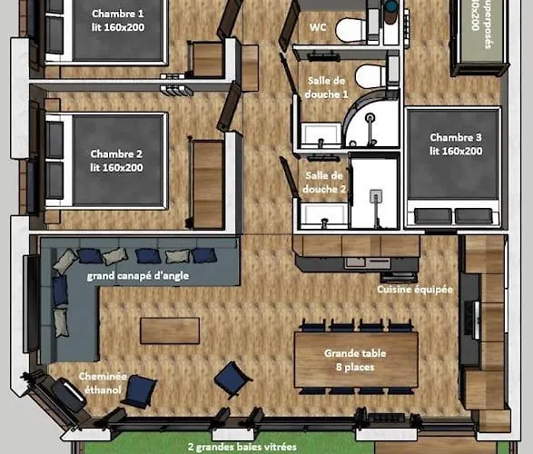 Val Thorens, Plein Centre, 8 Pers, 3 Chb, Vue Ouf! Апартаменты *